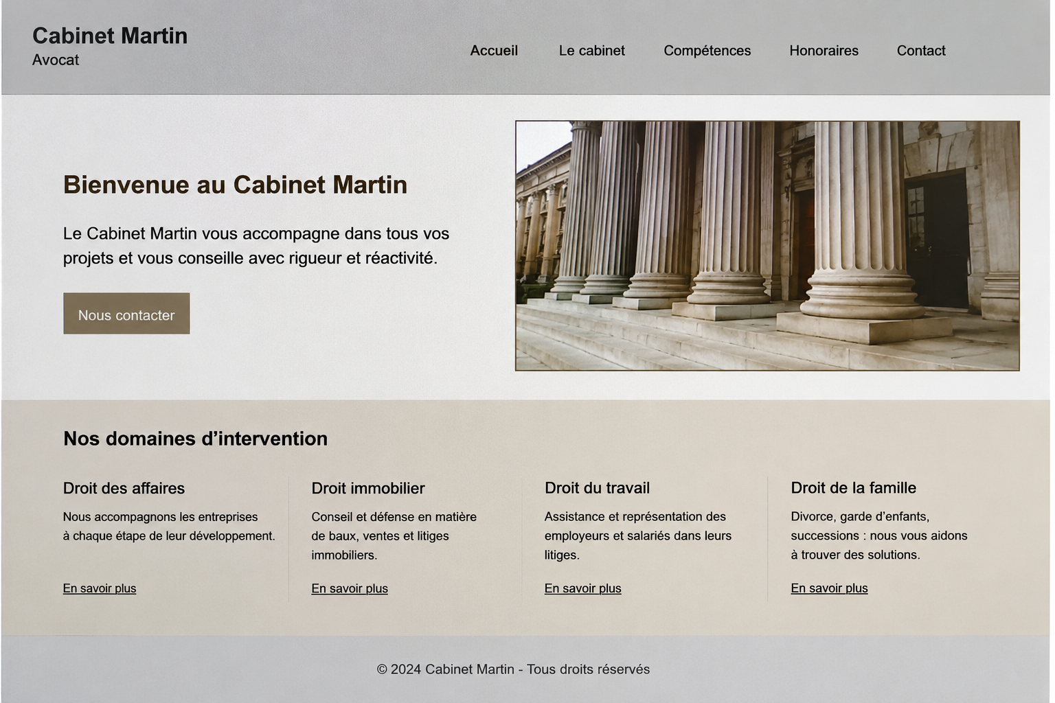 Avant, Cabinet libéral